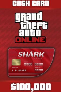 Grand Theft Auto Online: The Red Shark Cash Card 100 000 PC Rockstar Code GLOBAL